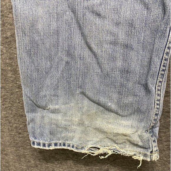 Old Navy Blue Jeans Men's 38x30 Distressed Y2K - Picture 11 of 11